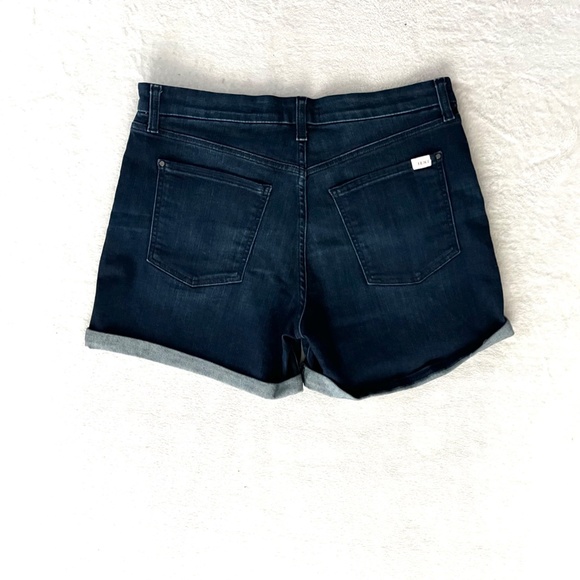 Jen 7 By 7 For All Mankind Blue Denim Zippered Pocketed Rolled-cuff High Size 12 - Picture 6 of 10